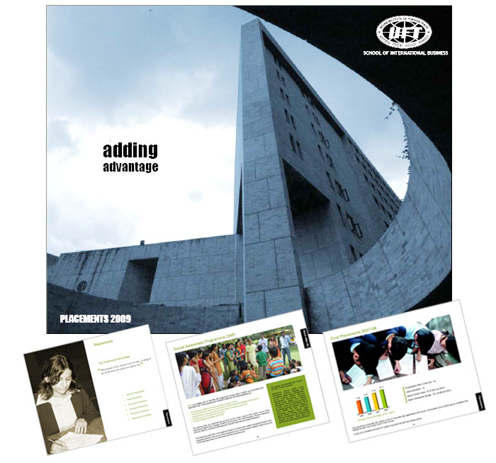 b school brochure design